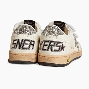 Golden Goose Kids Silver Glitter Sneakers